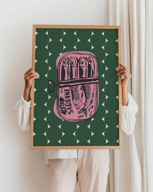 Green Sardines Print