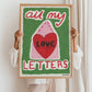 All My Love Letters Oil Pastel Print