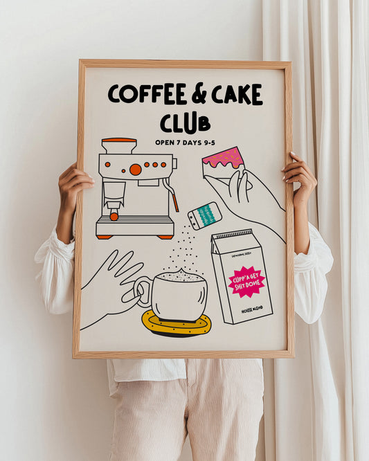 Coffee and Cake Club Print