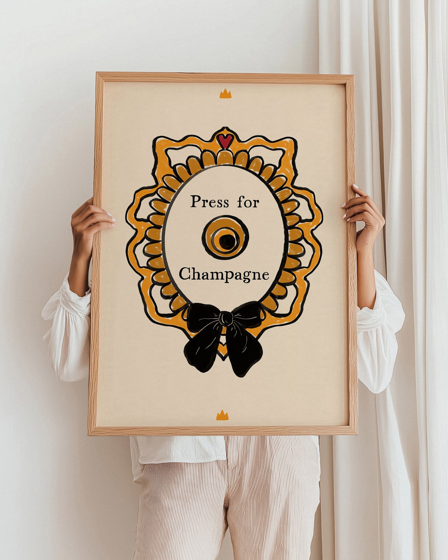 Press for Champagne Print