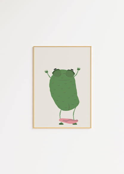 Drunk Frog Print