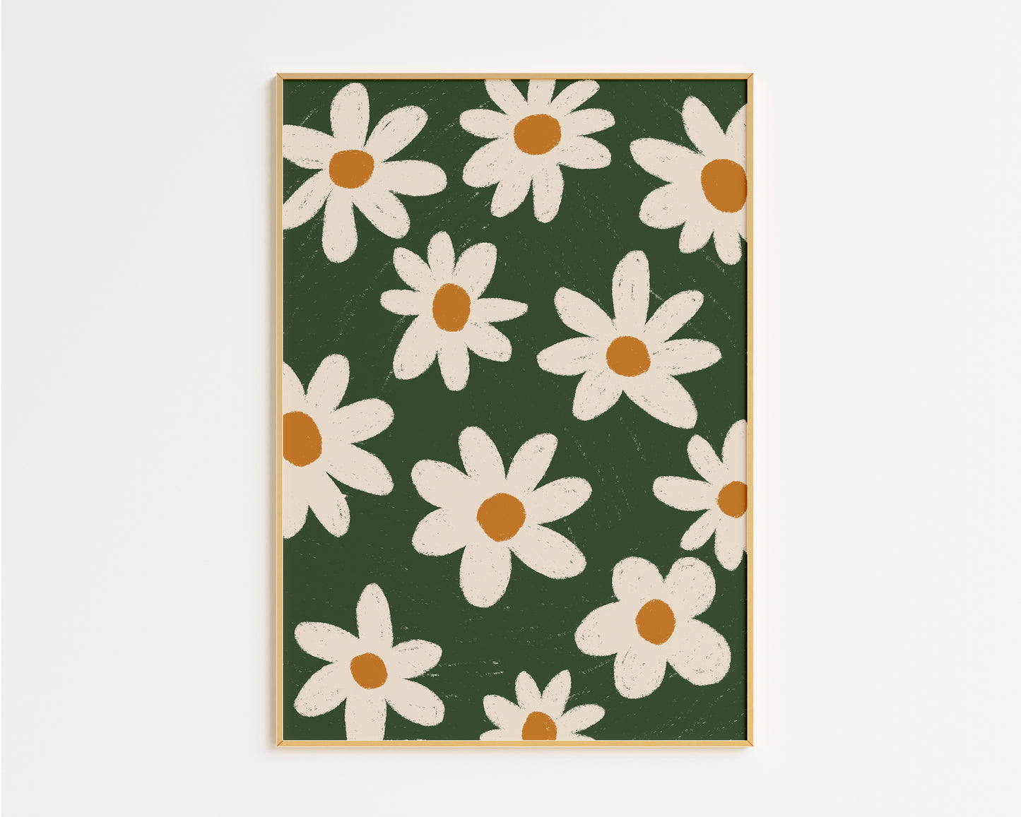 Hand Drawn Daisy Print