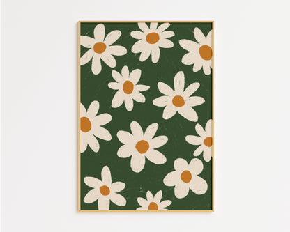 Hand Drawn Daisy Print