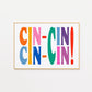 Cin Cin in Riso Style Print