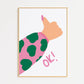 Thumbs Up Ok Print