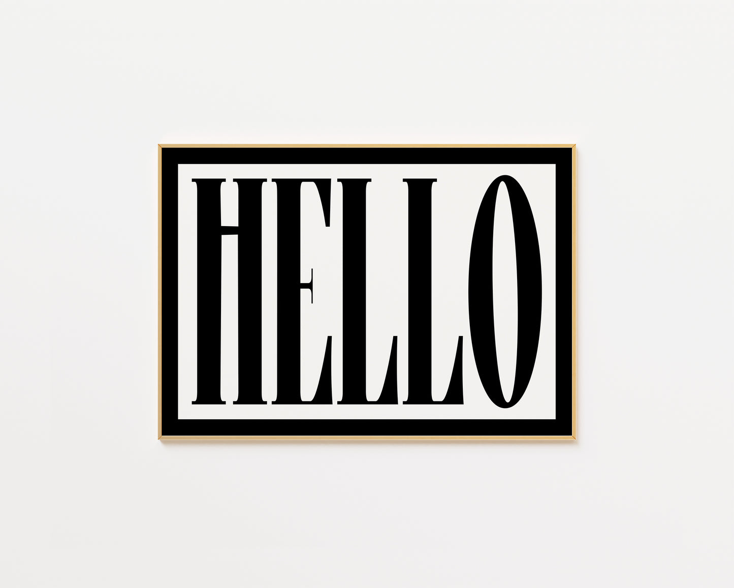 Hello Bold Print