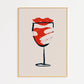 Red Wine Red Lips Print