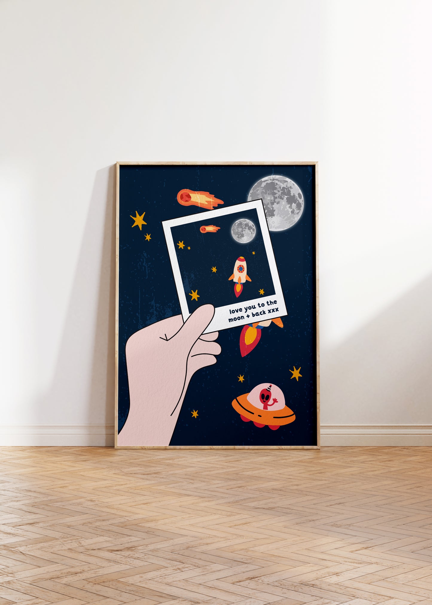 Love You To The Moon + Back Print