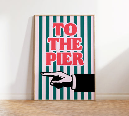 To The Pier (left) Print