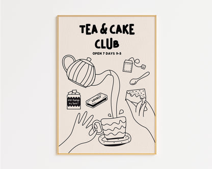 Tea and Cake Club Print