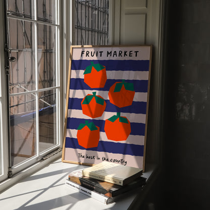 Orange Fruit Market Print
