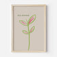 Still Growing Plant Doodle Print
