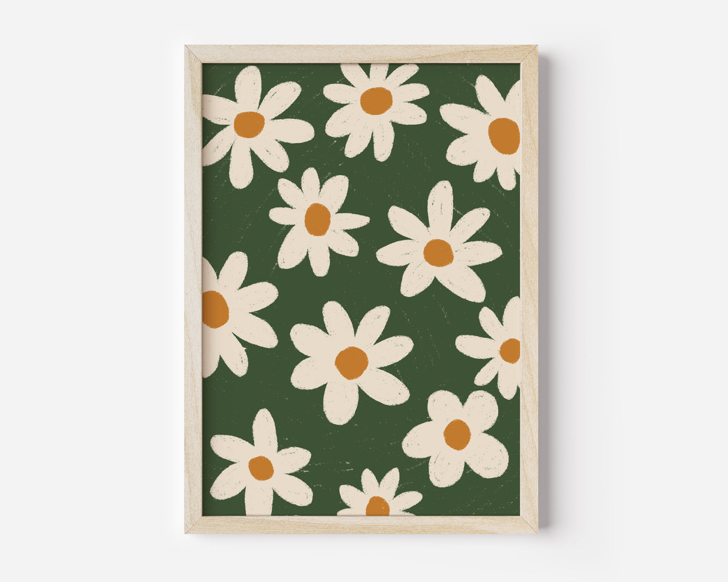 Hand Drawn Daisy Print