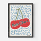 Mon Cheri Cherry Oil Pastel Print
