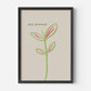 Still Growing Plant Doodle Print
