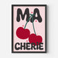 Ma Cherie Print - in Black