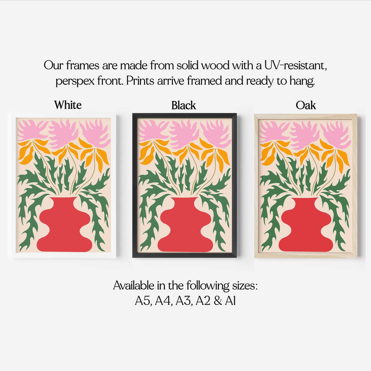 Abstract Flowers Print