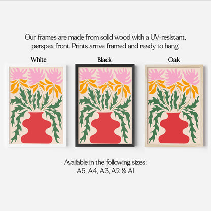 Abstract Flowers Print