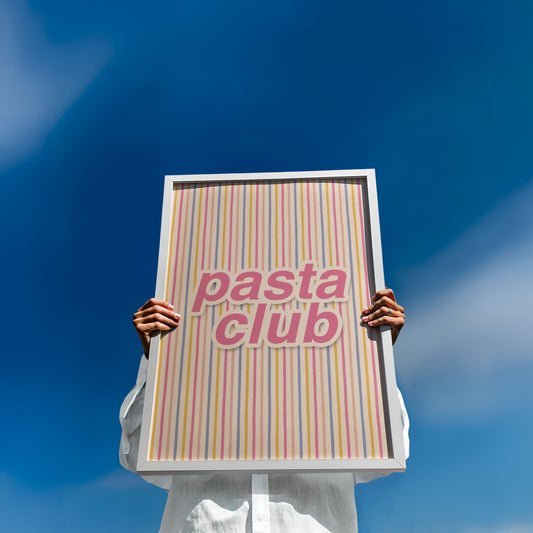 Pasta Club Striped Print