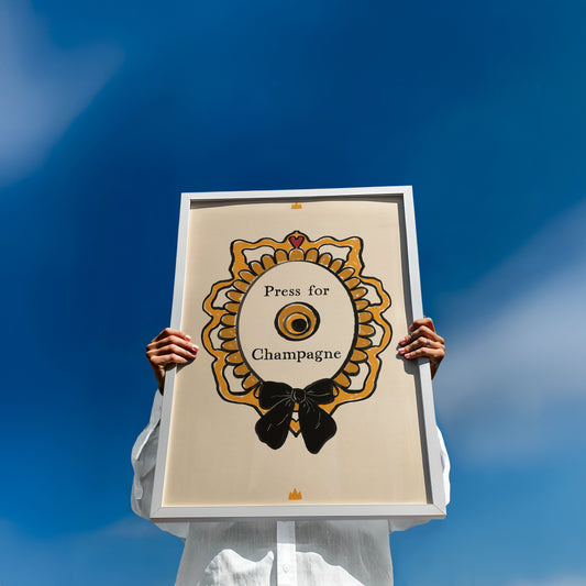 Press for Champagne Print