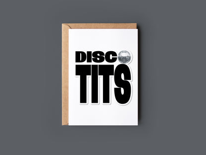 "Disco Tits" Greeting Card