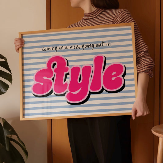 Going Out In Style Oasis Print in Pink