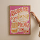 Burger and Fries Retro Diner Print