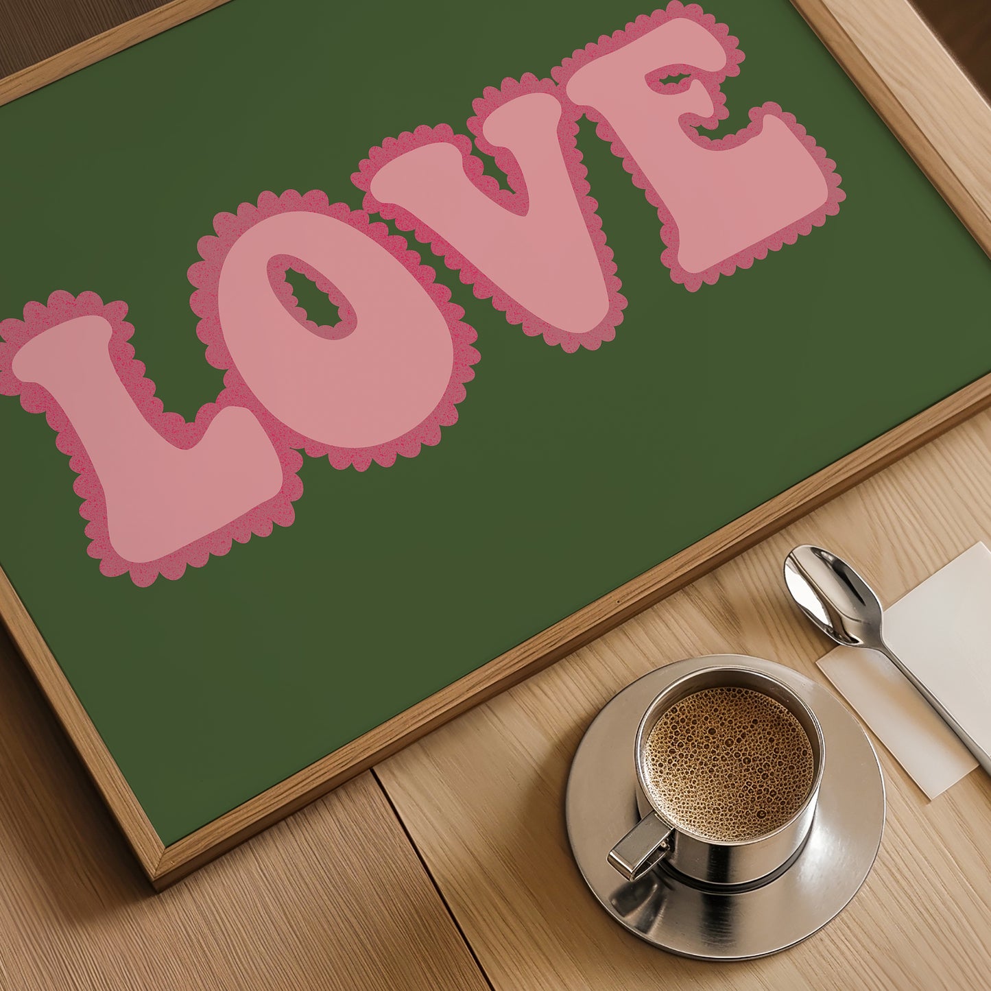 Frilly Love Quote Print