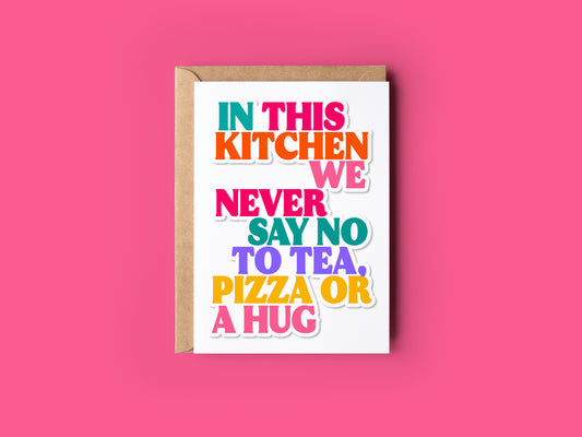 "In This Kitchen" Greeting Card