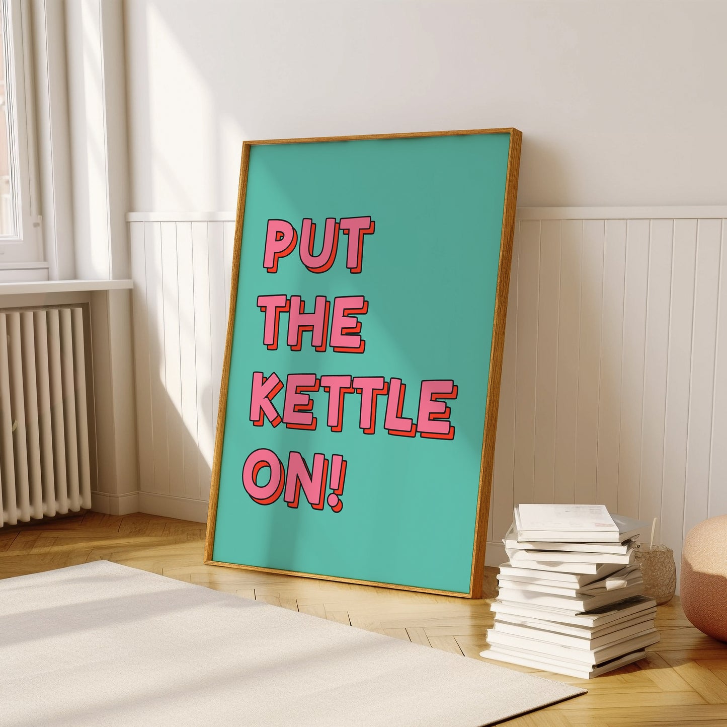Put The Kettle On Print - in Green