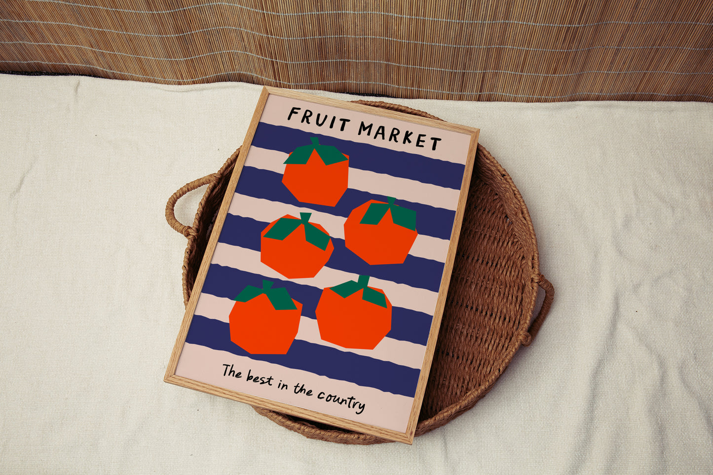 Orange Fruit Market Print