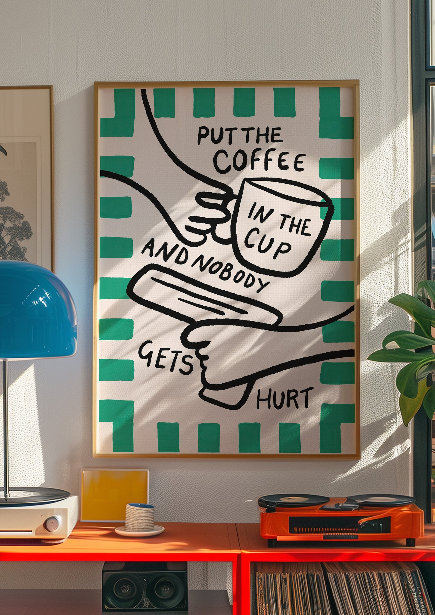 Coffee In The Cup Print
