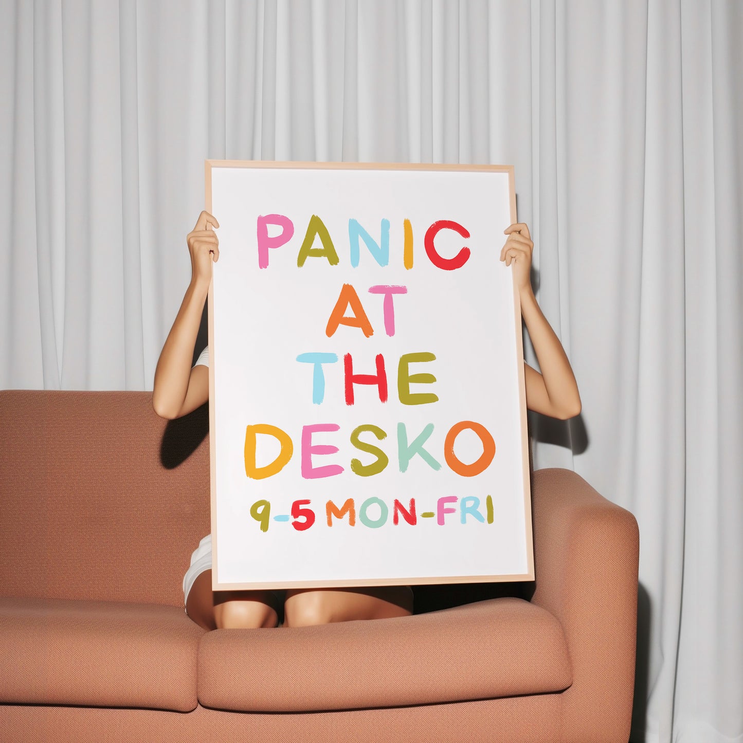 Panic At The Desko Print