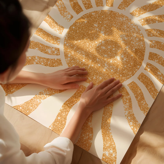 Glittered Sunshine Boho Print