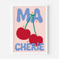 Ma Cherie Print - in Blue