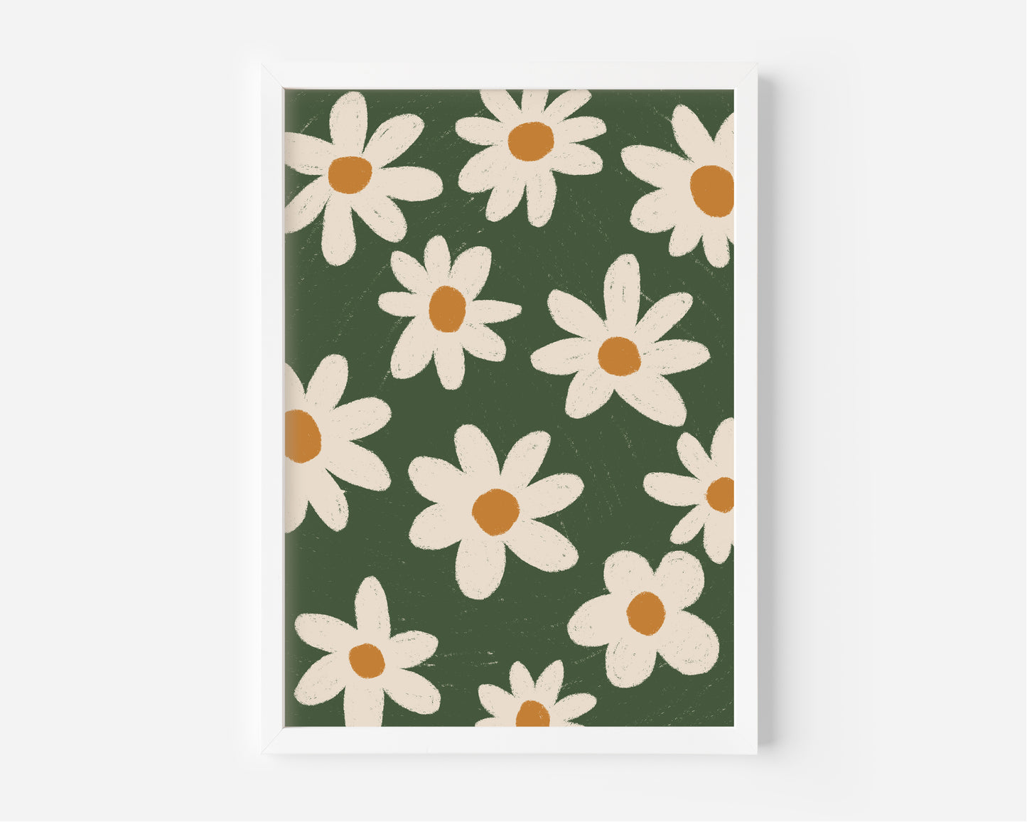 Hand Drawn Daisy Print