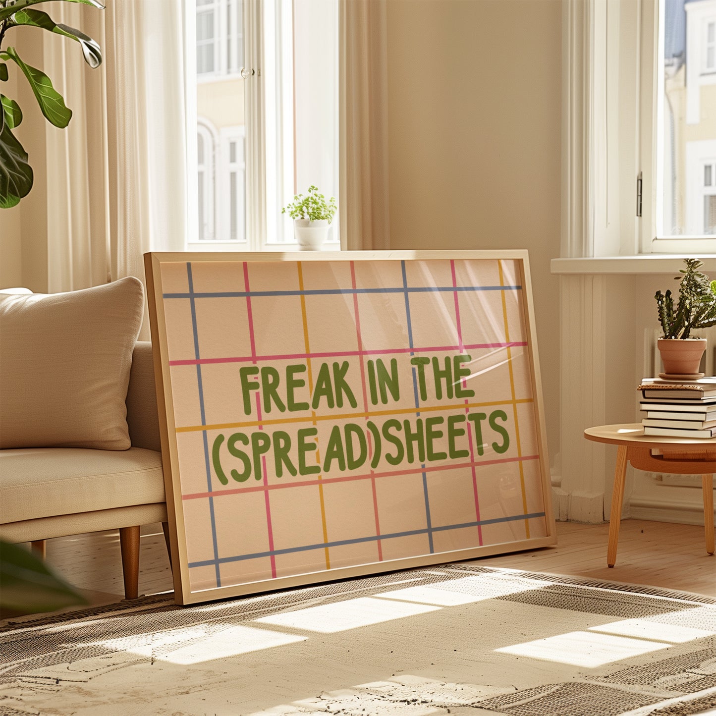 Freak In The Spreadsheets Excel Humour Print
