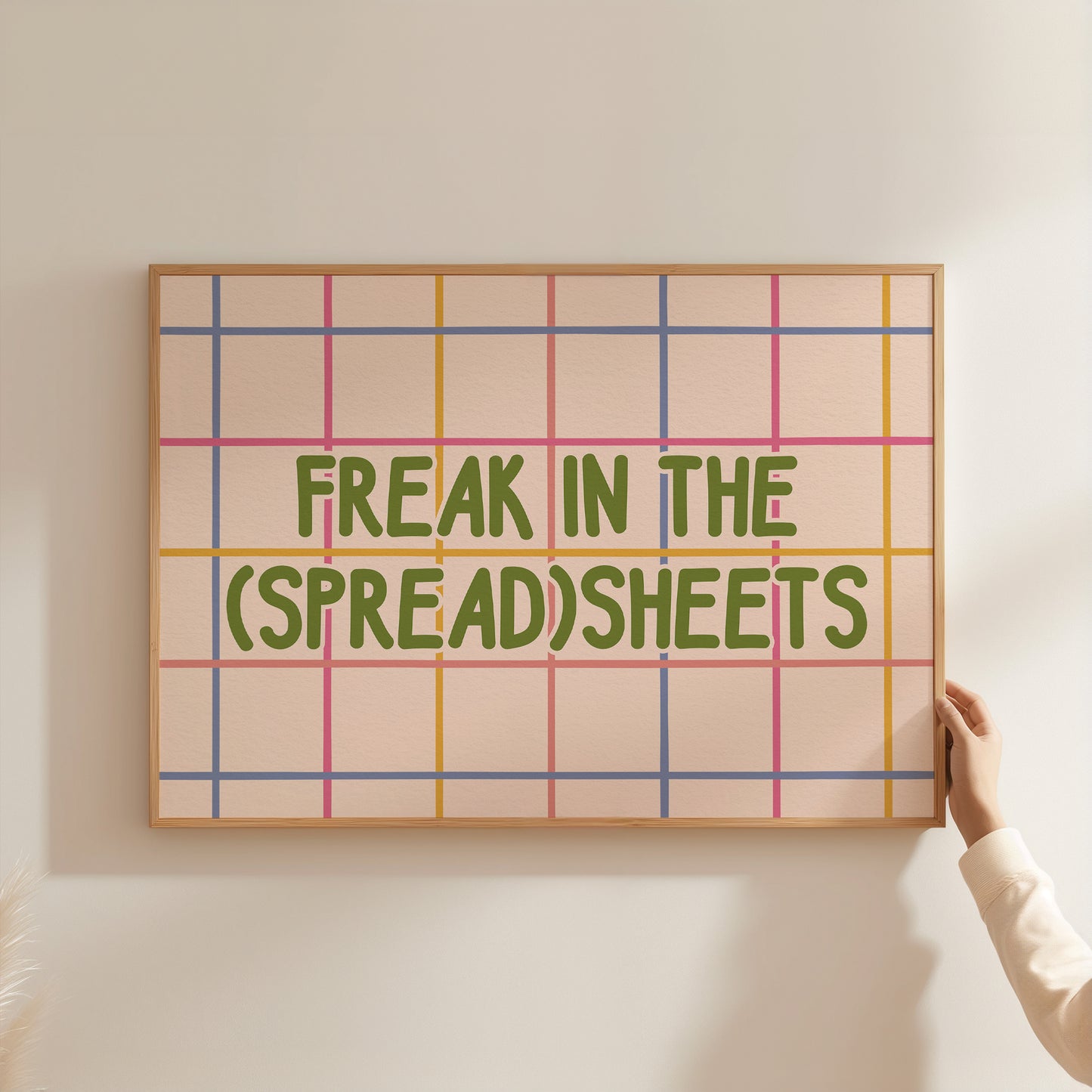 Freak In The Spreadsheets Excel Humour Print