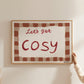Let's Get Cosy Oil Pastel Print