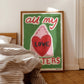 All My Love Letters Oil Pastel Print