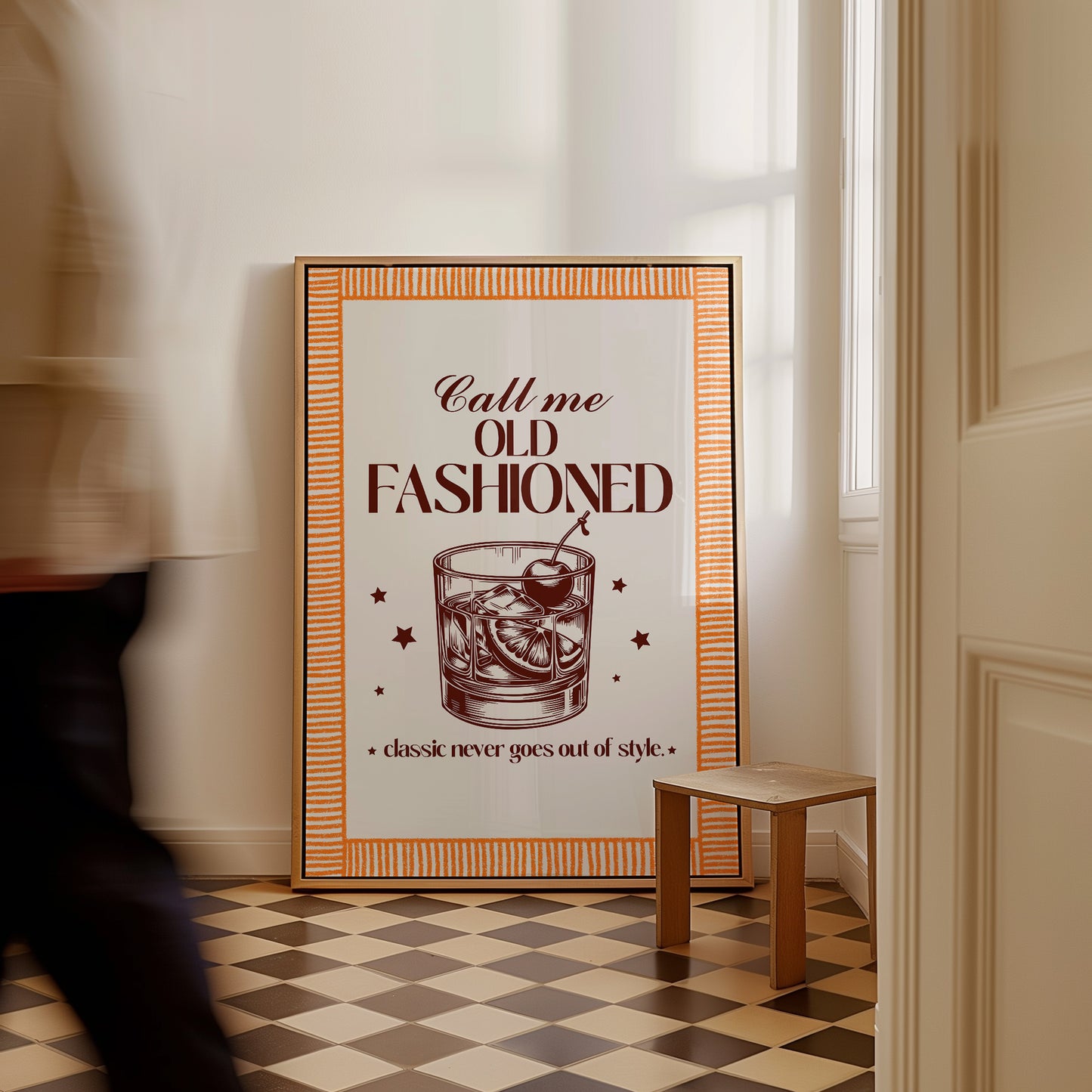 Old Fashioned Cocktail Print