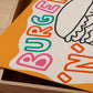 Burger and Fries Retro Diner Print