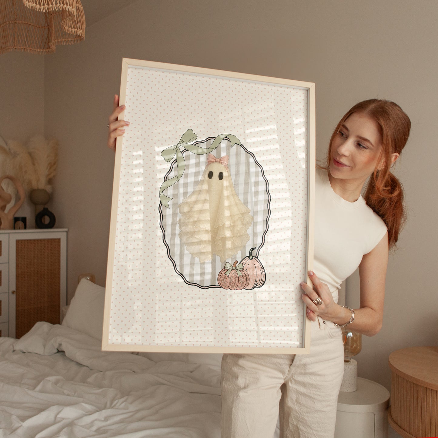 Cute Ghost Halloween Print