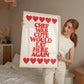 Chef Was Cute Foodie Print – Bold Kitchen Red Wall Art