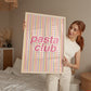 Pasta Club Striped Print