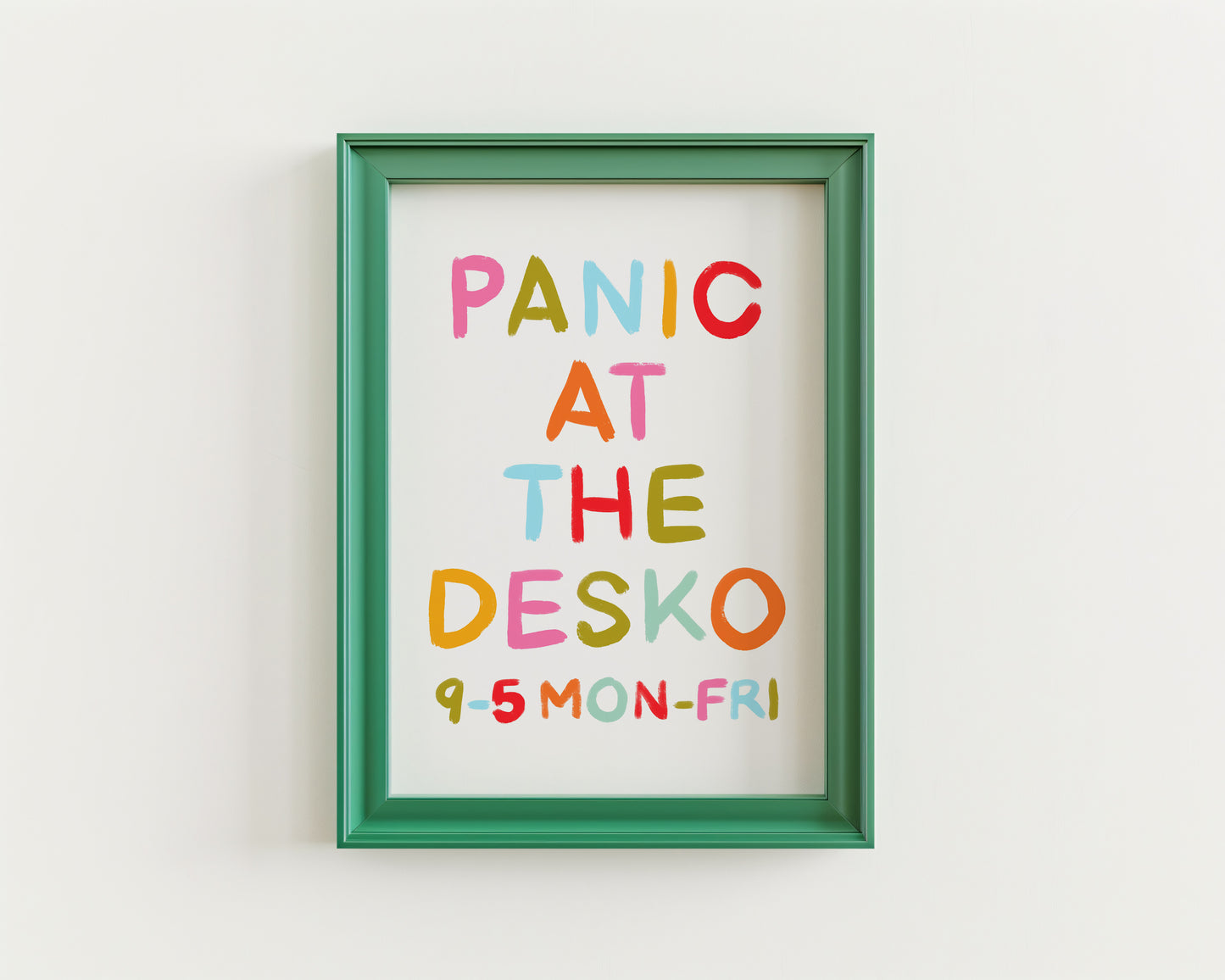 Panic At The Desko Print