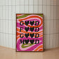 Good Food Good Mood Rainbow Print