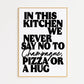 Champagne - In This Kitchen Print