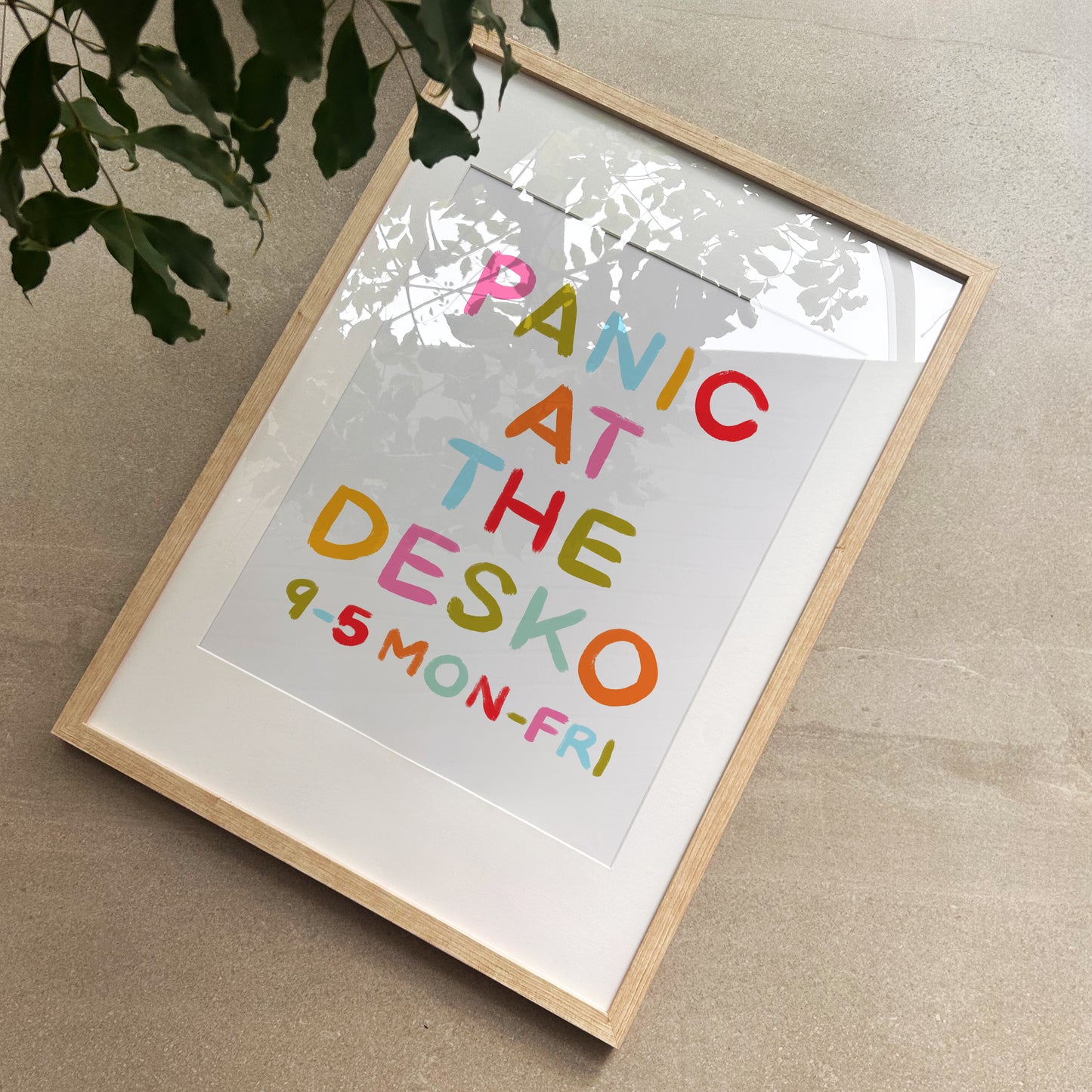 Panic At The Desko Print