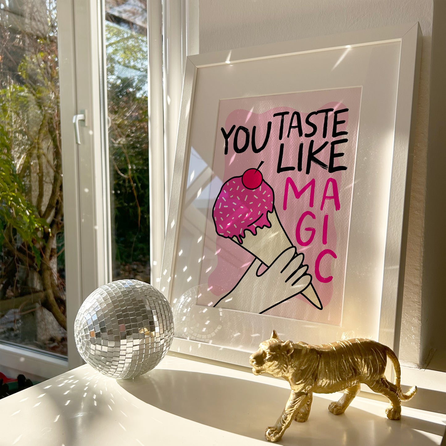 You Taste Like Magic Ice Cream Print